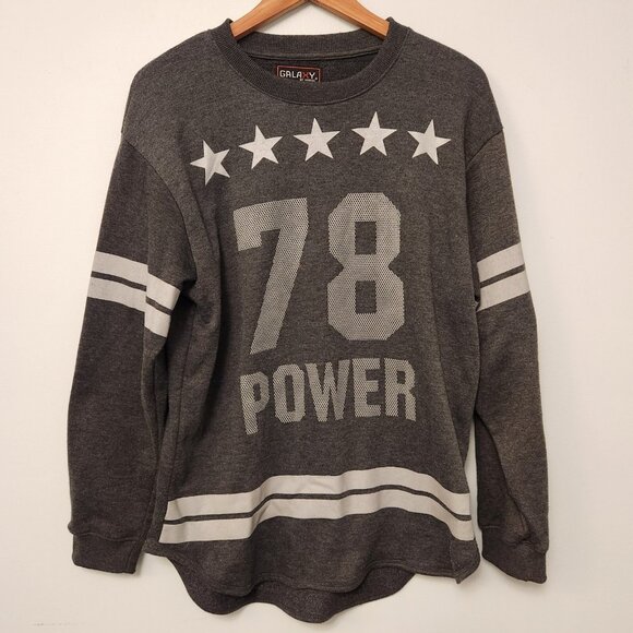 Galaxy‎ By Harvick Sweatshirt "Power 78" Gray Charcoal Medium - Picture 3 of 9